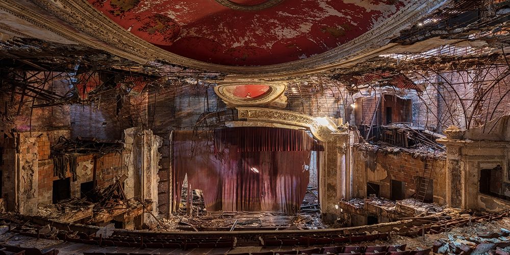 Abandoned Theatre, New Jersey (detail I) art print by Richard Berenholtz for $57.95 CAD