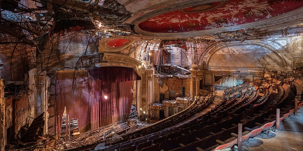 Abandoned Theatre, New Jersey (detail II) art print by Richard Berenholtz for $57.95 CAD