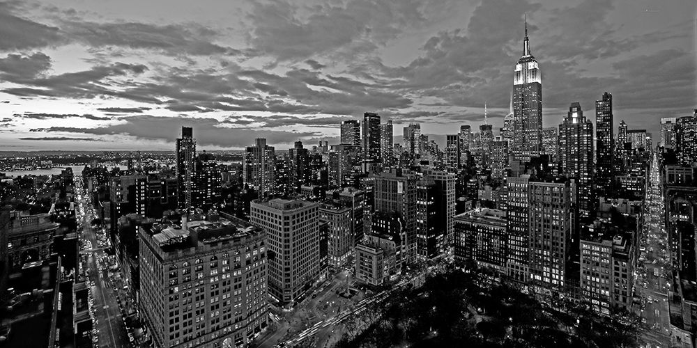Chelsea and Midtown Manhattan (BW detail) art print by Richard Berenholtz for $57.95 CAD
