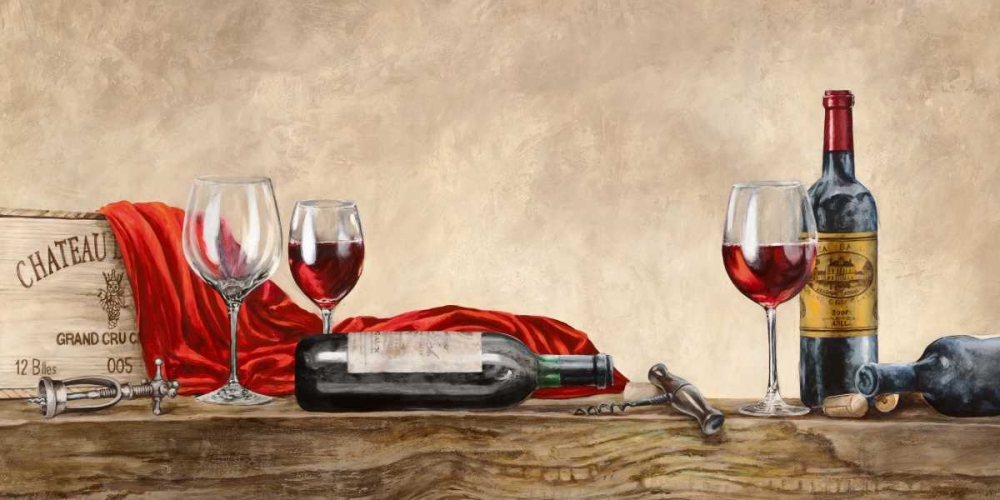 Grand Cru Wines (detail) art print by Sandro Ferrari for $57.95 CAD