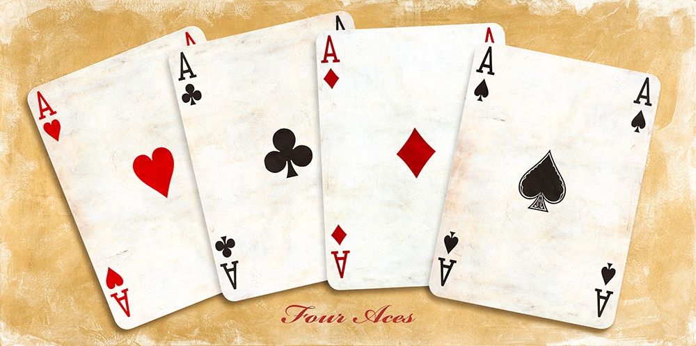 Four Aces (Gold) art print by Sandro Ferrari for $57.95 CAD