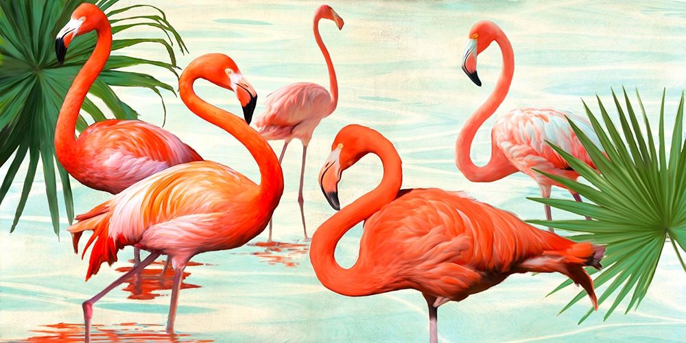 Flamingos art print by Teo Rizzardi for $57.95 CAD