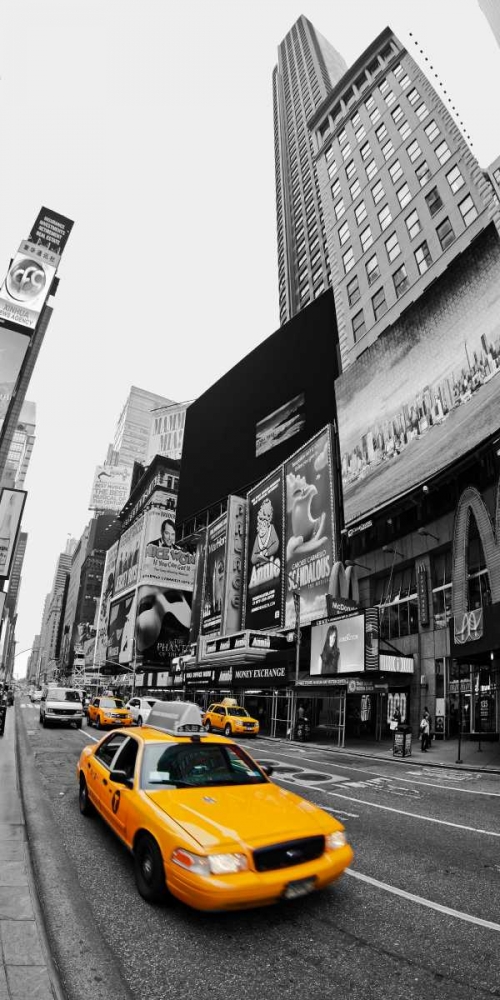 Taxi in Times Square, NYC art print by Vadim Ratsenskiy for $57.95 CAD