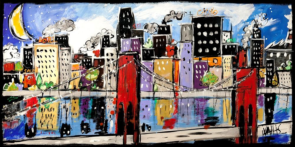 Citycolor art print by Wallas for $57.95 CAD