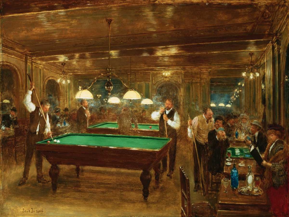 The Billiards art print by Jean Beraud for $57.95 CAD