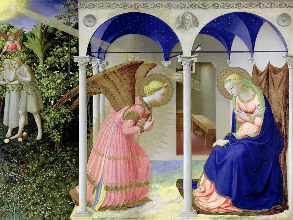 The Annunciation  art print by Beato Angelico for $57.95 CAD