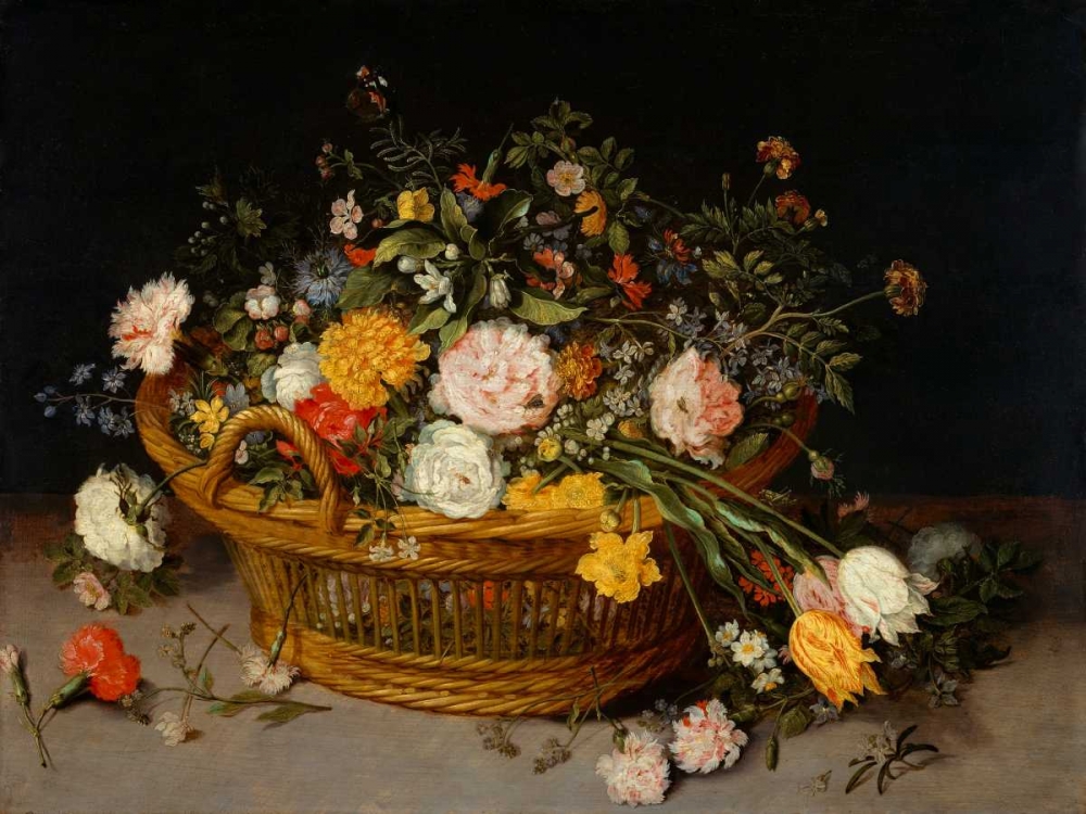 A Basket of Flowers art print by Jan Bruegel the Younger for $57.95 CAD