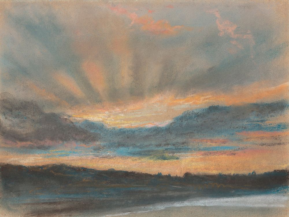 Sunset art print by Eugene Delacroix for $57.95 CAD