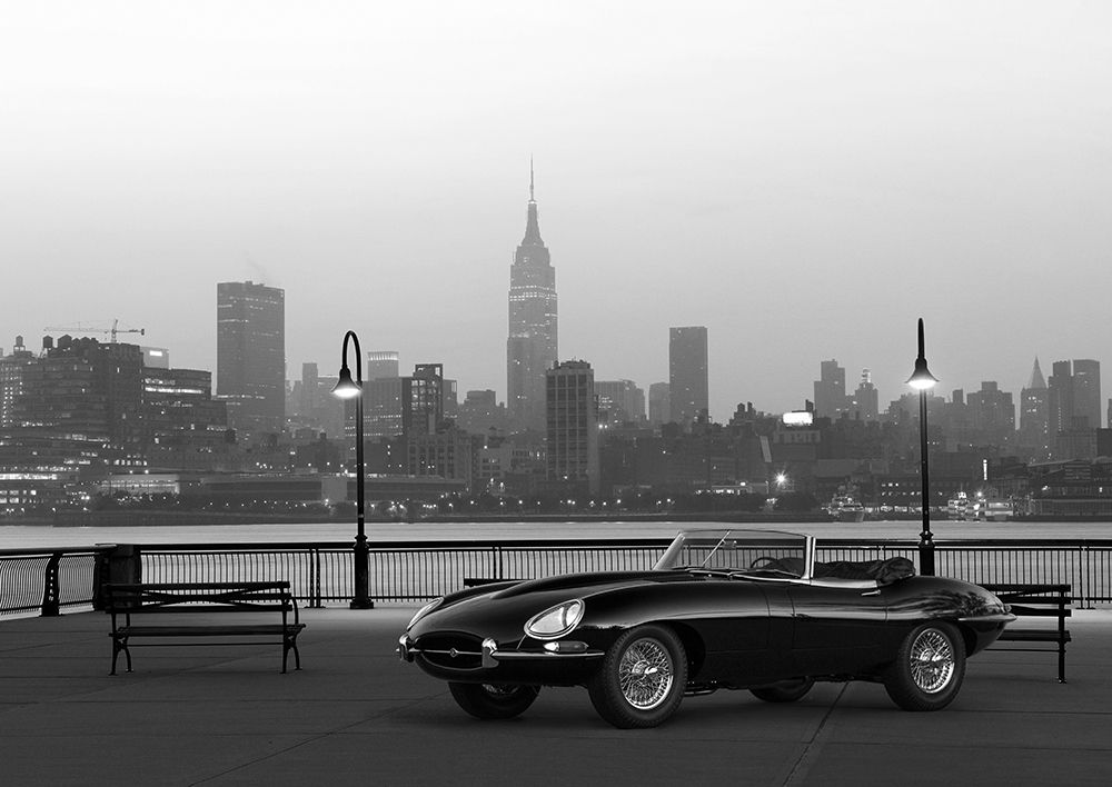 Vintage Spyder in NYC - BW art print by Gasoline Images for $57.95 CAD