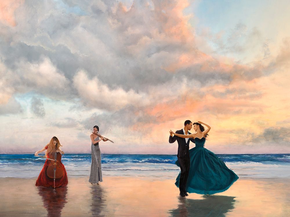 Dancing on the Beach art print by Pierre Benson for $57.95 CAD