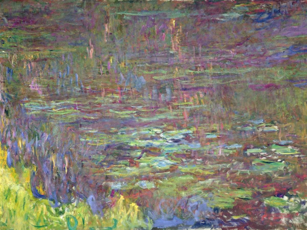 Detail of Waterlilies at Sunset art print by Claude Monet for $57.95 CAD