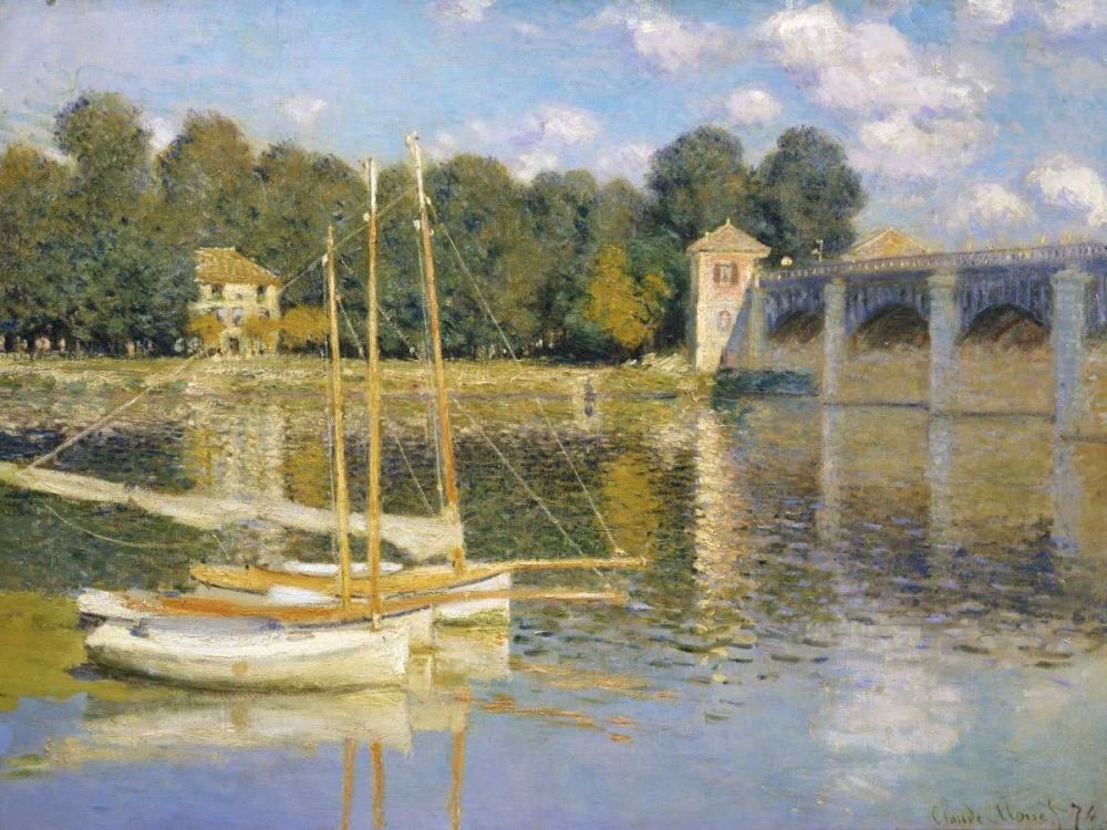 The Bridge at Argenteuil art print by Claude Monet for $57.95 CAD