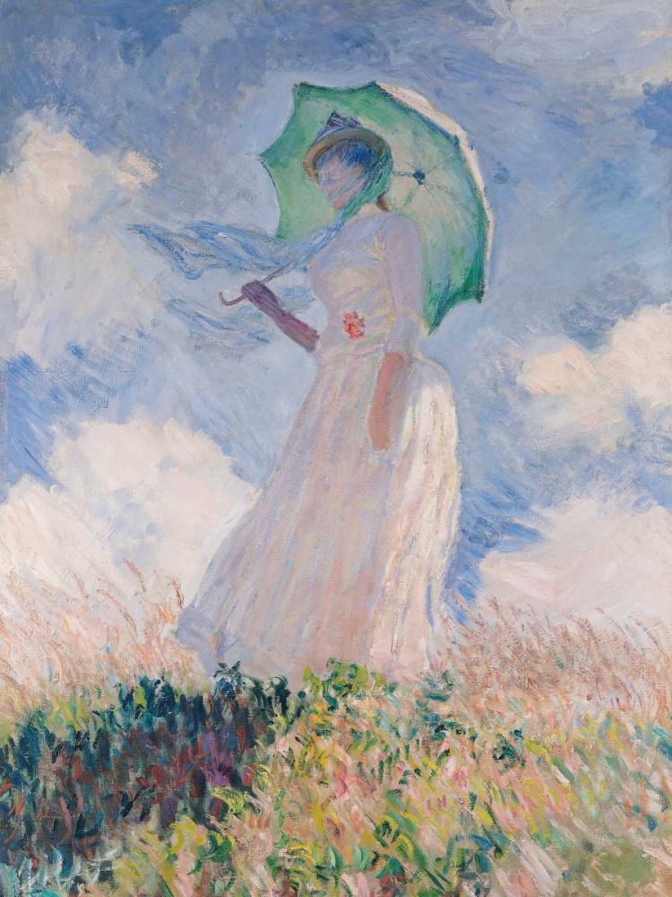 Woman with Parasol-Left art print by Claude Monet for $57.95 CAD