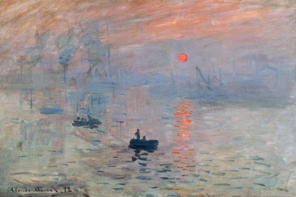 Impression au soleil levant art print by Claude Monet for $57.95 CAD