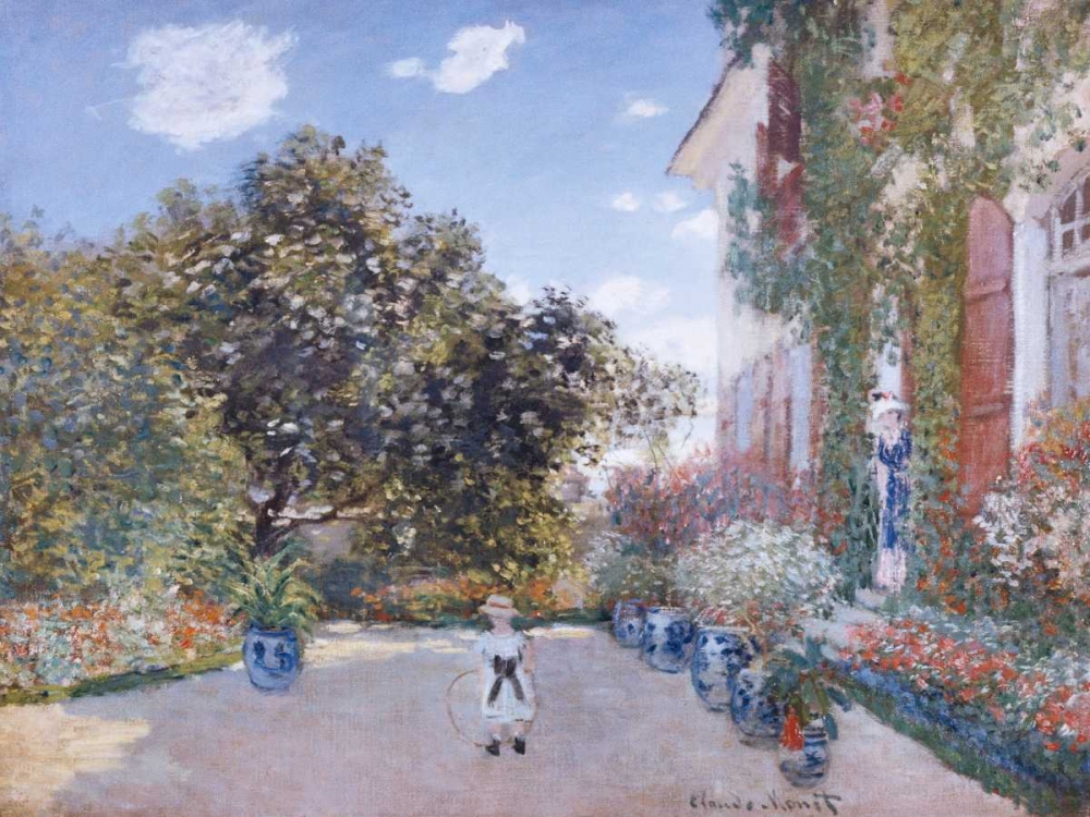 Garden of the Artist at Argenteuil art print by Claude Monet for $57.95 CAD