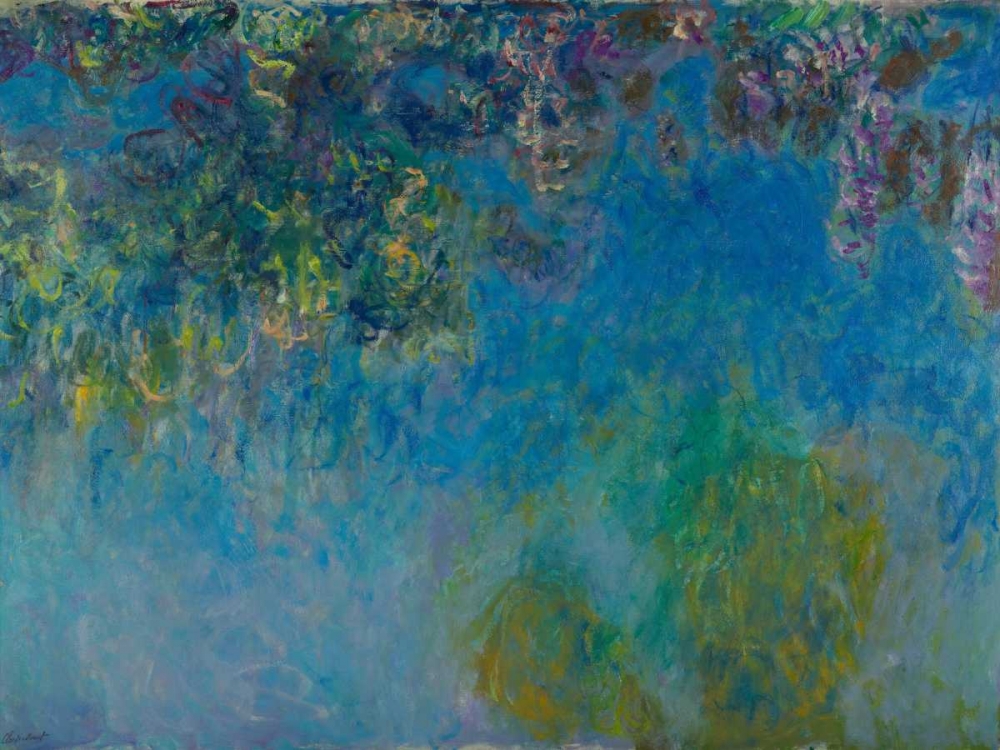 Wisteria art print by Claude Monet for $57.95 CAD