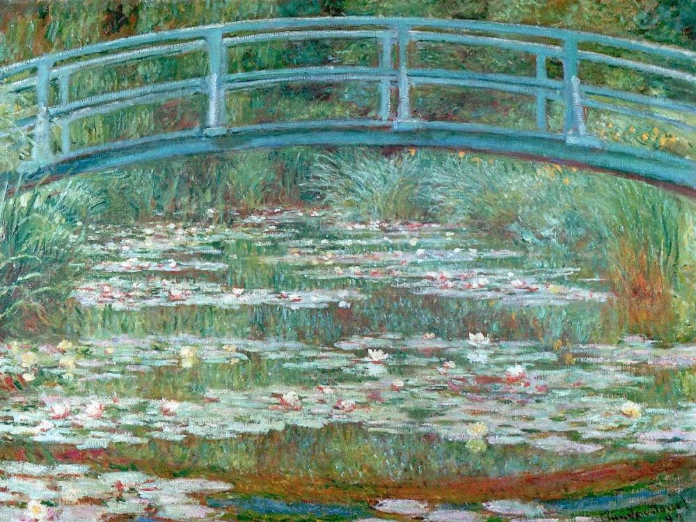 Water Lily Pool art print by Claude Monet for $57.95 CAD
