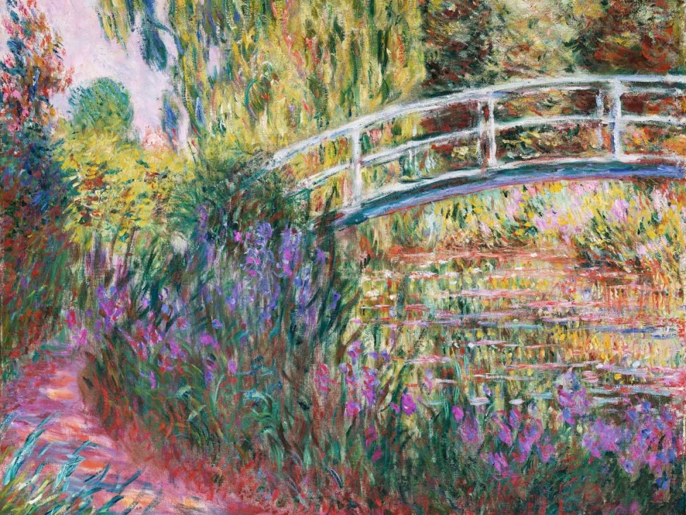 The Japanese Bridge Pond with Water Lillies art print by Claude Monet for $57.95 CAD