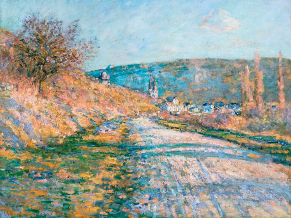 The Road to Vetheuil art print by Claude Monet for $57.95 CAD