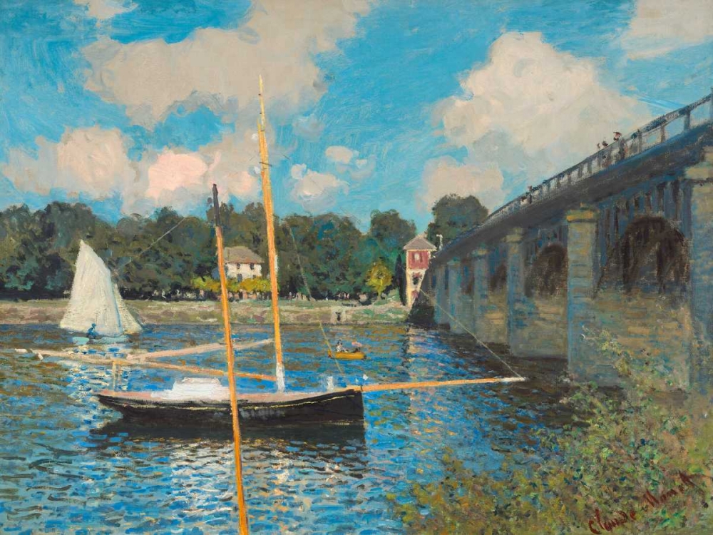 The bridge at Argenteuil art print by Claude Monet for $57.95 CAD