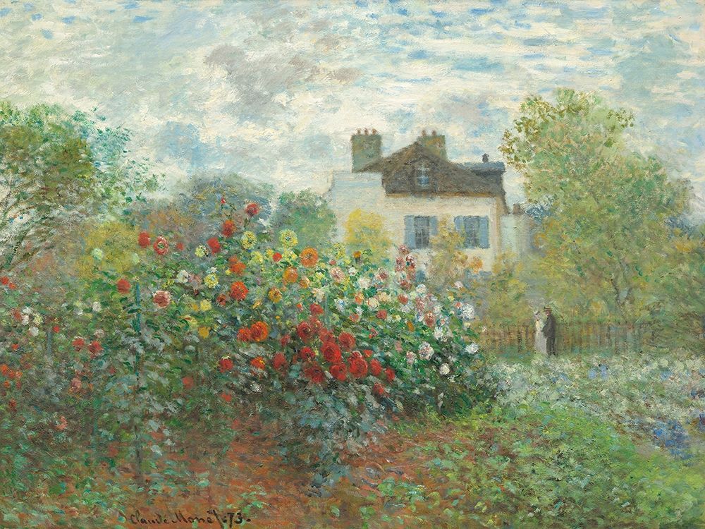 The Artists Garden in Argenteuil art print by Claude Monet for $57.95 CAD