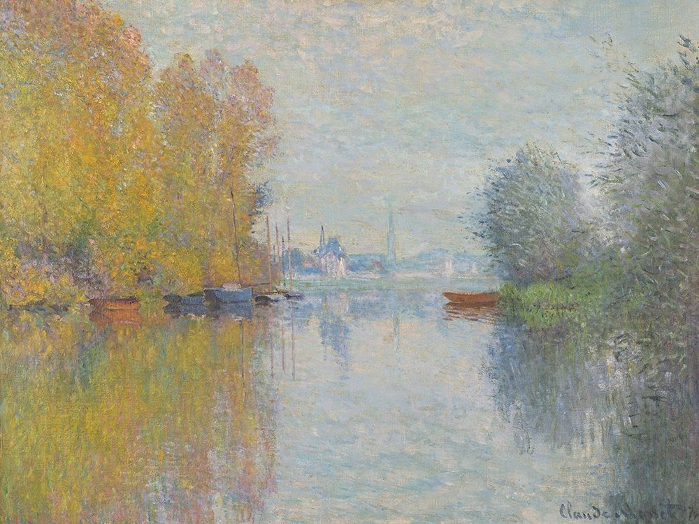 Automne sur la Seine, Argenteuil art print by Claude Monet for $57.95 CAD