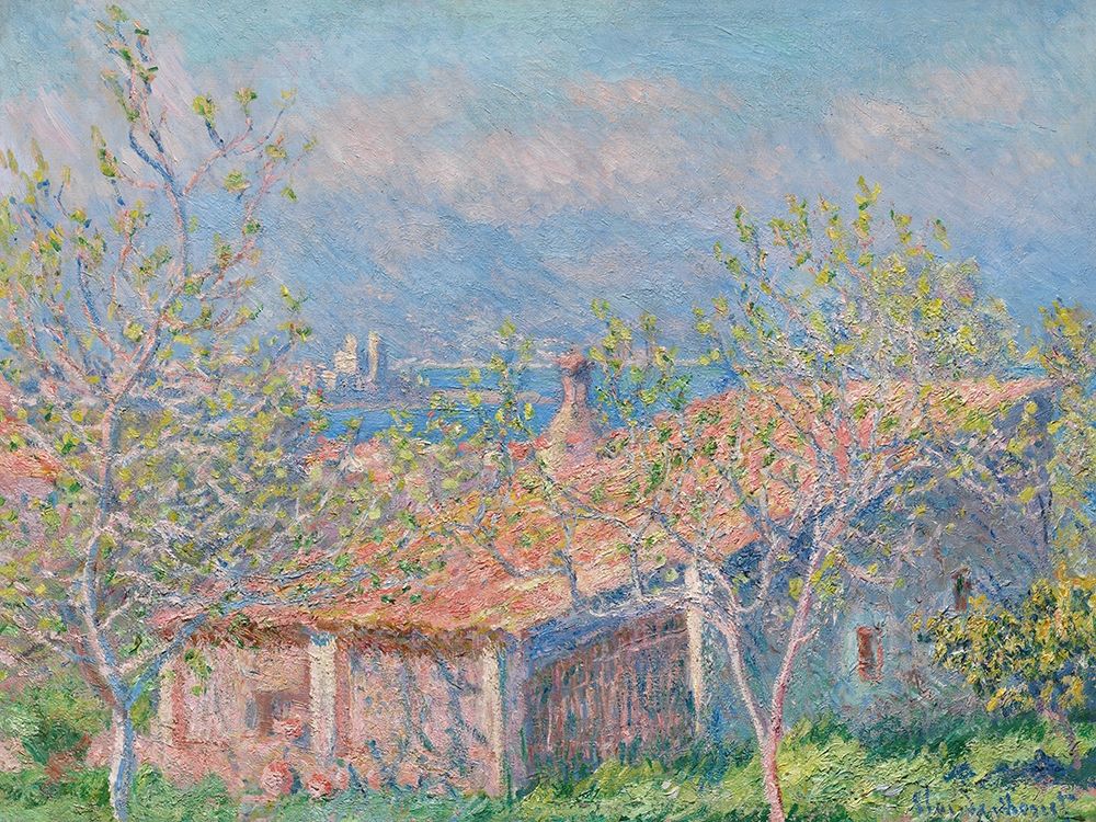 Gardeners House at Antibes art print by Claude Monet for $57.95 CAD