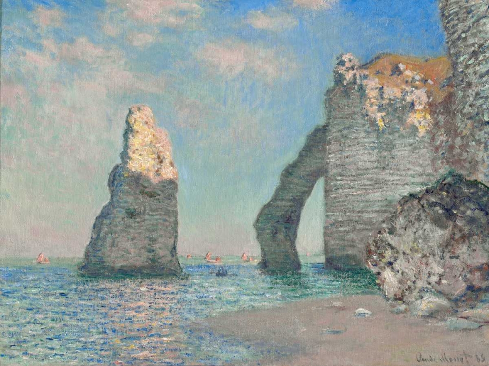 The Cliffs at Etretat art print by Claude Monet for $57.95 CAD