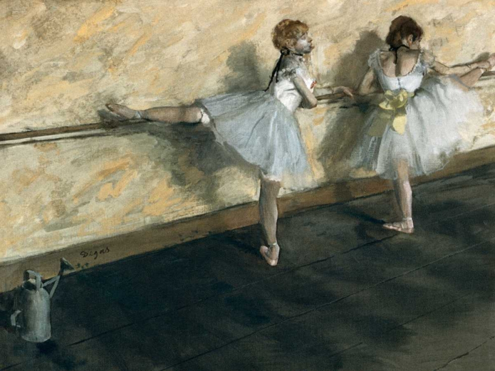 Dancers Practicing at the Barre art print by Edgar Degas for $57.95 CAD