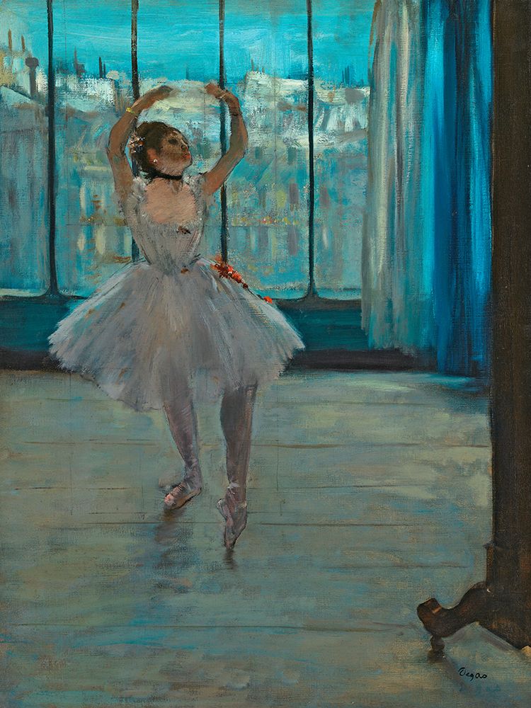 Dancer posing art print by Edgar Degas for $57.95 CAD