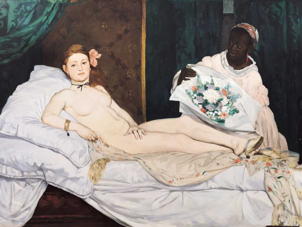 Olympia  art print by Edouard Manet for $57.95 CAD