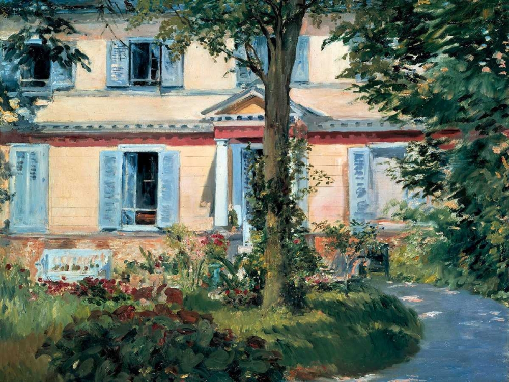The House at Rueil  art print by Edouard Manet for $57.95 CAD