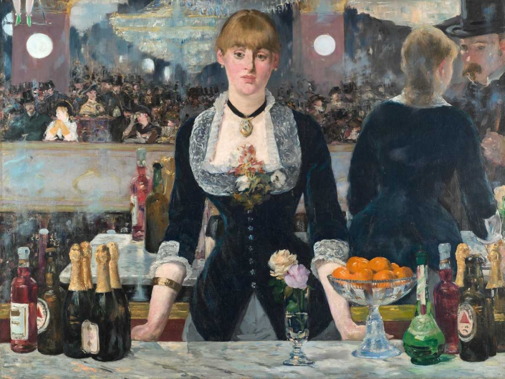 Bar at the Folies-BergÃ¨re art print by Edouard Manet for $57.95 CAD