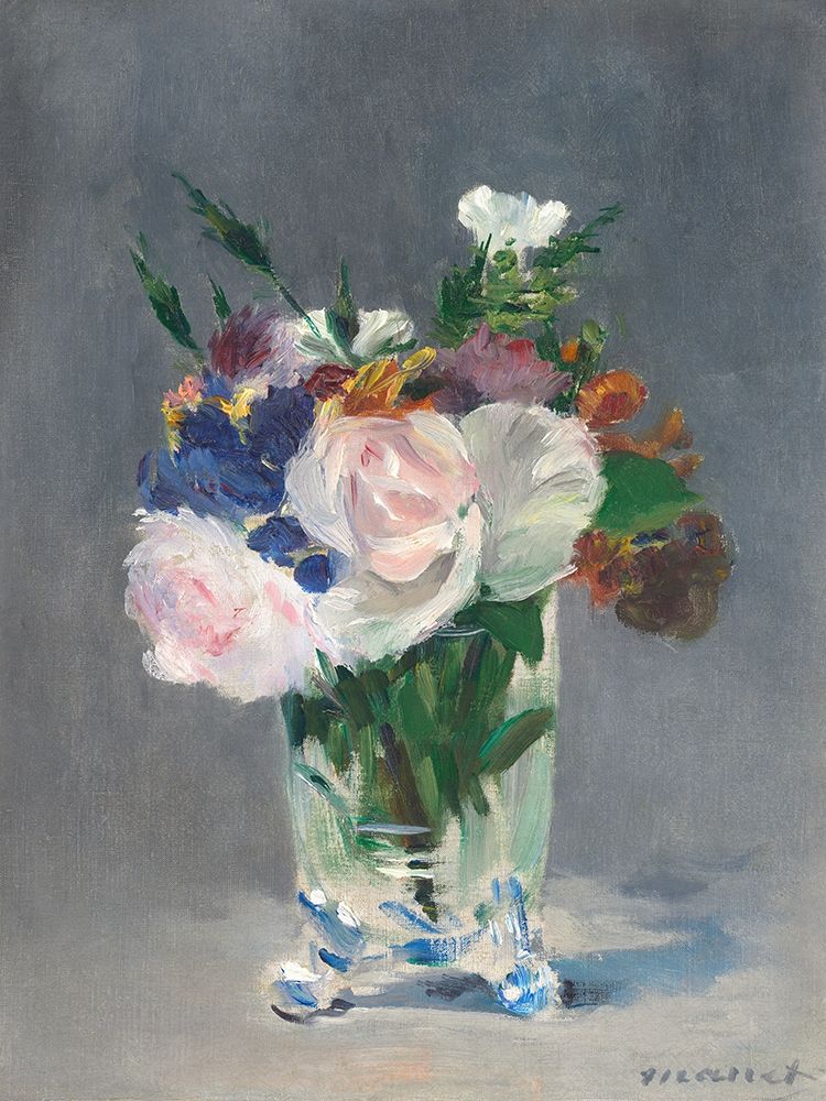 Flowers in a Crystal Vase art print by Edouard Manet for $57.95 CAD