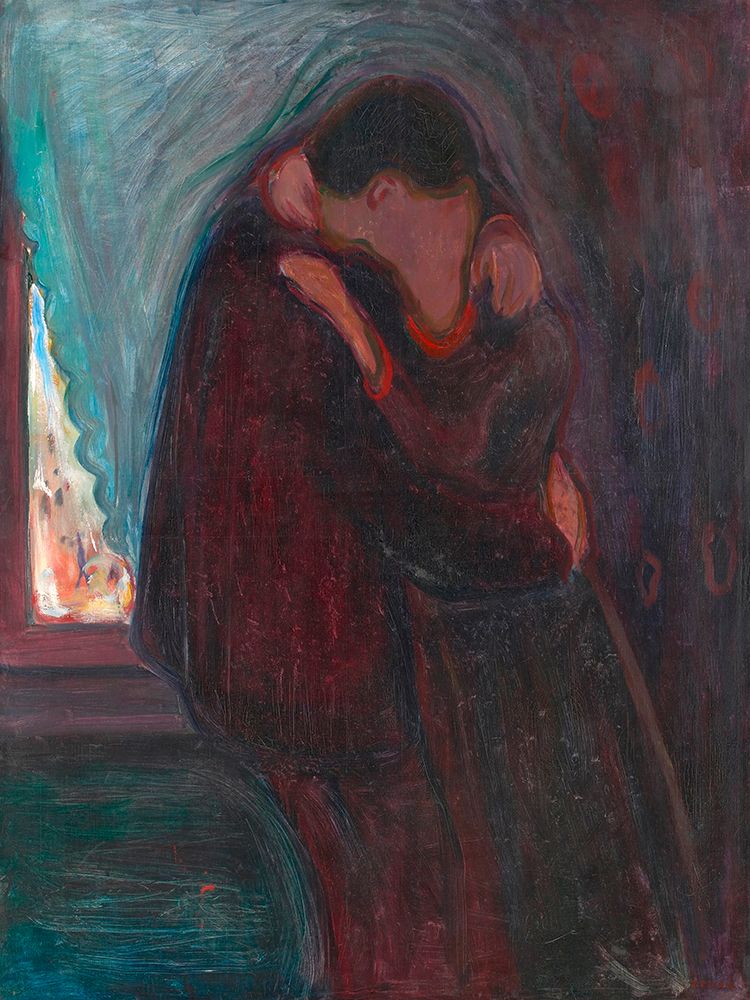 The Kiss art print by Edvard Munch for $57.95 CAD