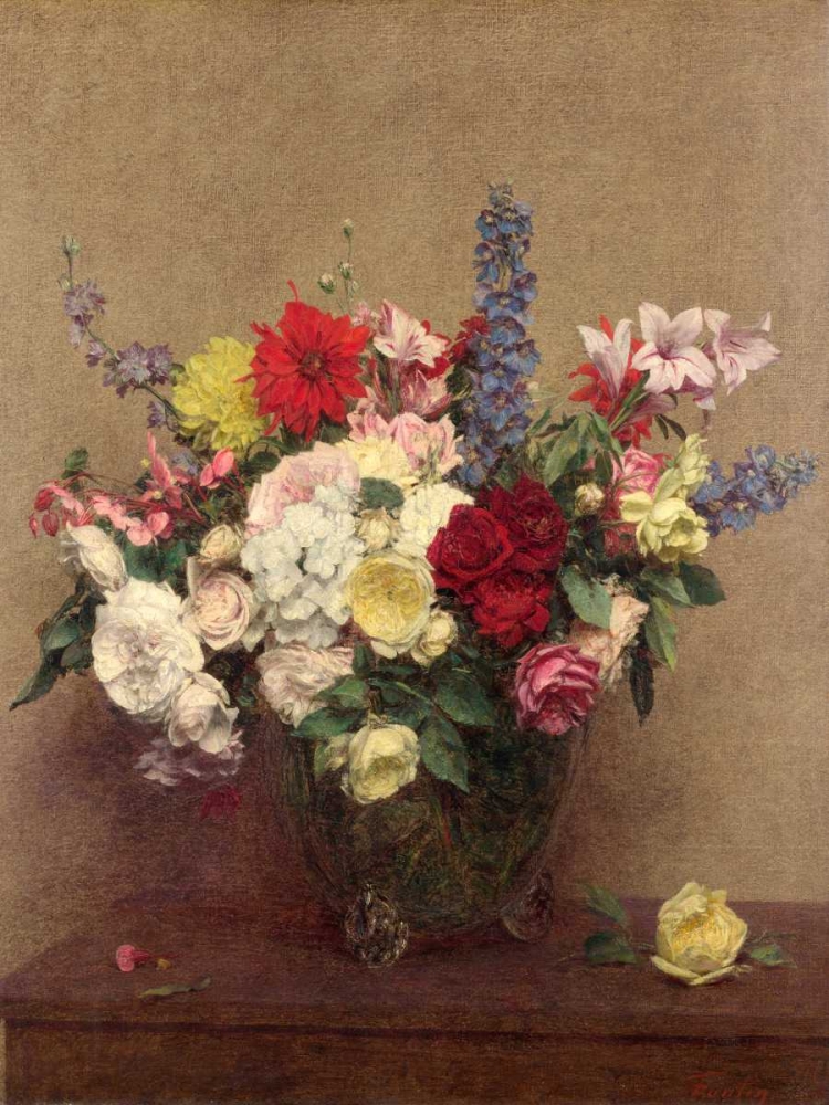 The Rosy Wealth of June art print by Henri Fantin-Latour for $57.95 CAD