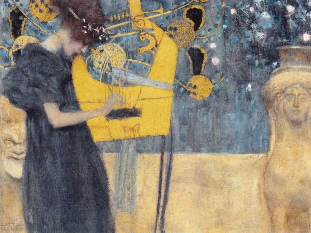 Musik art print by Gustav Klimt for $57.95 CAD