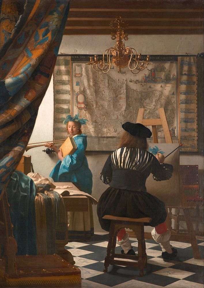 The Art of Painting - detail art print by Jan Vermeer for $57.95 CAD