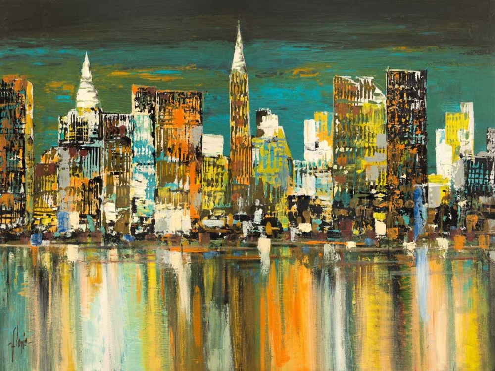 Le mille luci di New York art print by Luigi Florio for $57.95 CAD