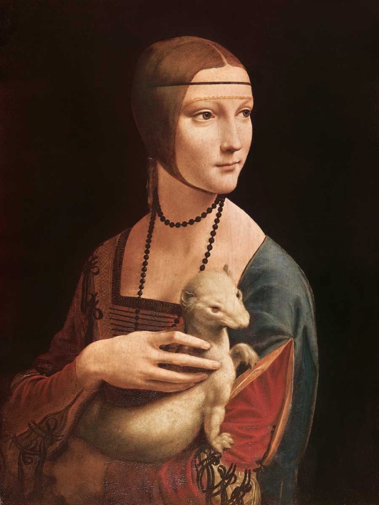 La dama con l ermellino art print by Leonardo da Vinci for $57.95 CAD