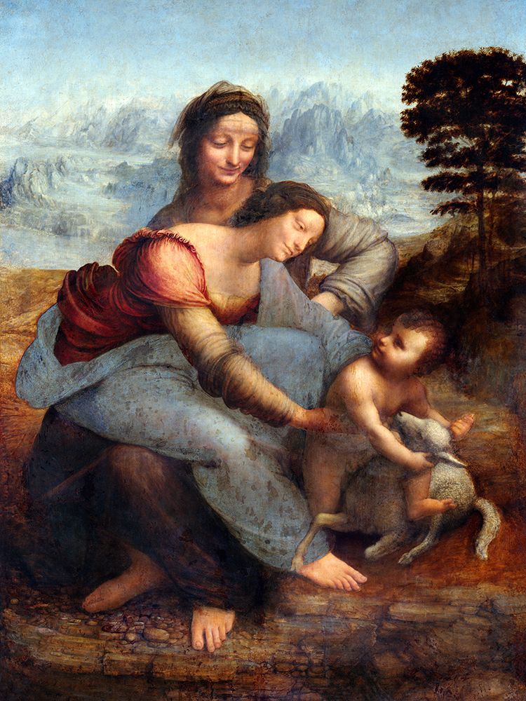 The Virgin and Child with Saint Anne, ca 1503 art print by Leonardo da Vinci for $57.95 CAD