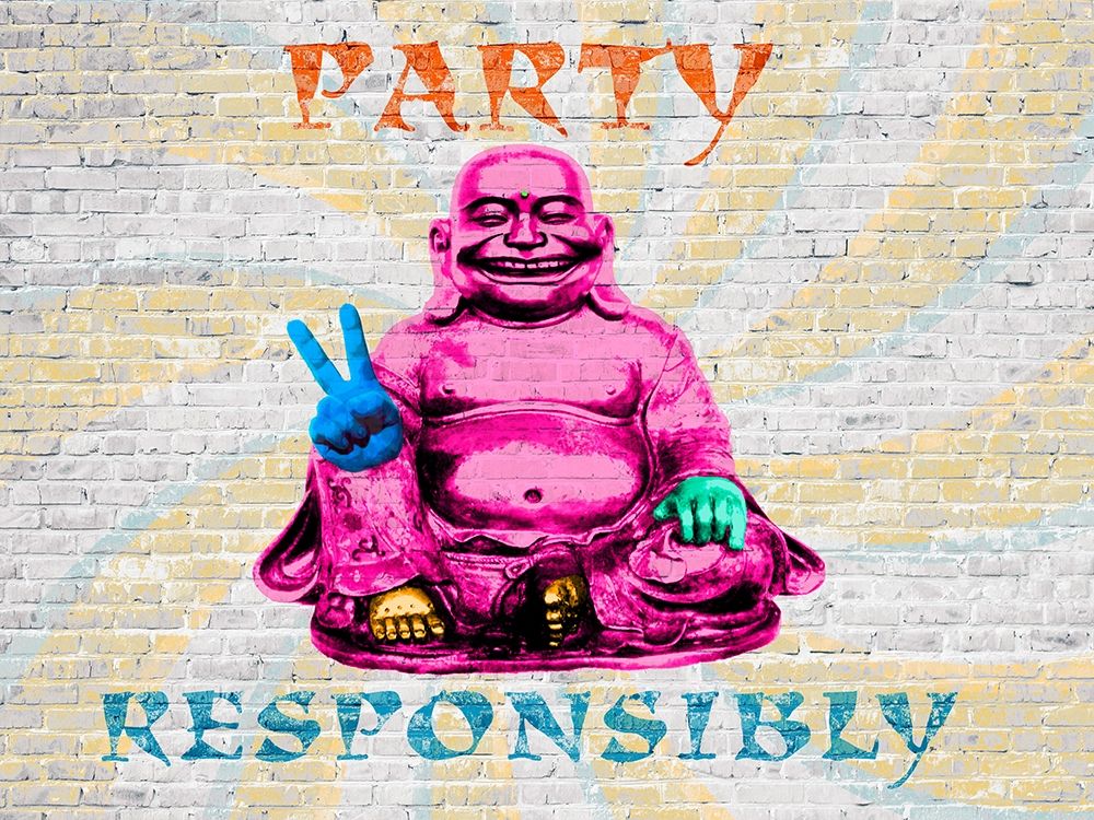 Party Responsibly art print by Masterfunk Collective for $57.95 CAD