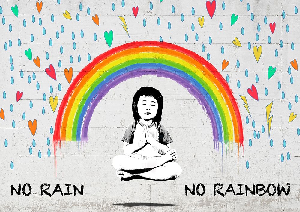 No Rain No Rainbow art print by Masterfunk Collective for $57.95 CAD