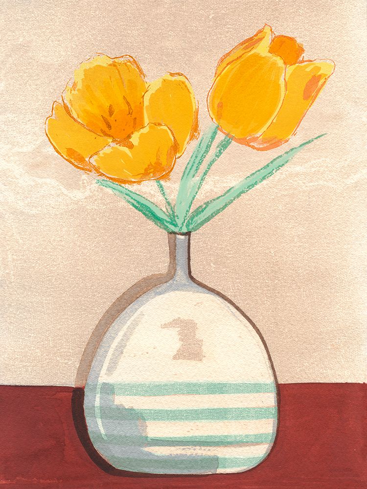 Vase with Tulips I art print by Pat Dupree for $57.95 CAD