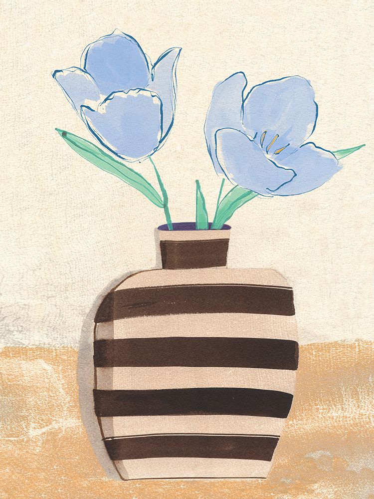 Vase with Tulips II art print by Pat Dupree for $57.95 CAD
