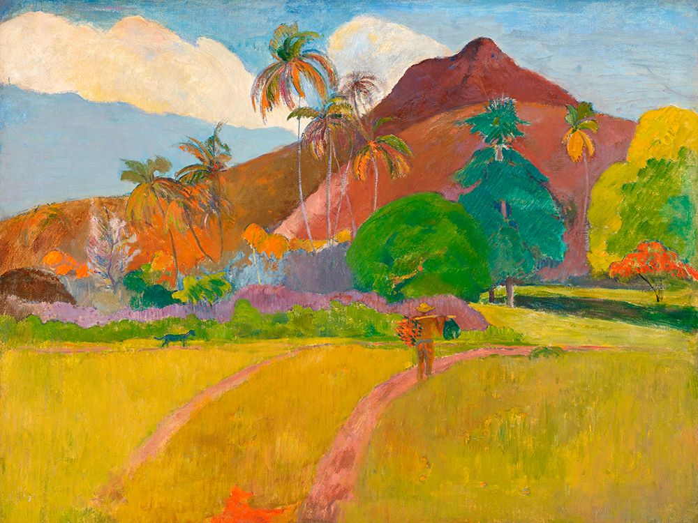 Tahitian Landscape art print by Paul Gauguin for $57.95 CAD