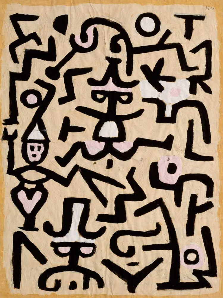 Comedians Handbill  art print by Paul Klee for $57.95 CAD