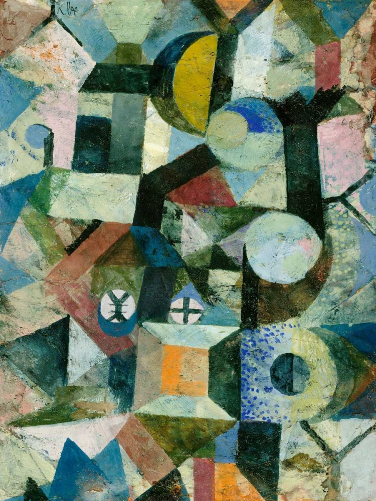 Composition with the Yellow Half-Moon and the Y art print by Paul Klee for $57.95 CAD