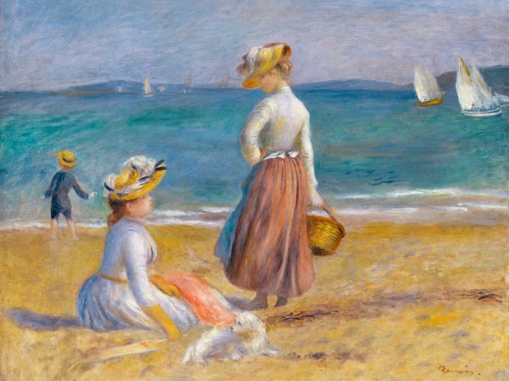 Figures on the Beach art print by Pierre-Auguste Renoir for $57.95 CAD