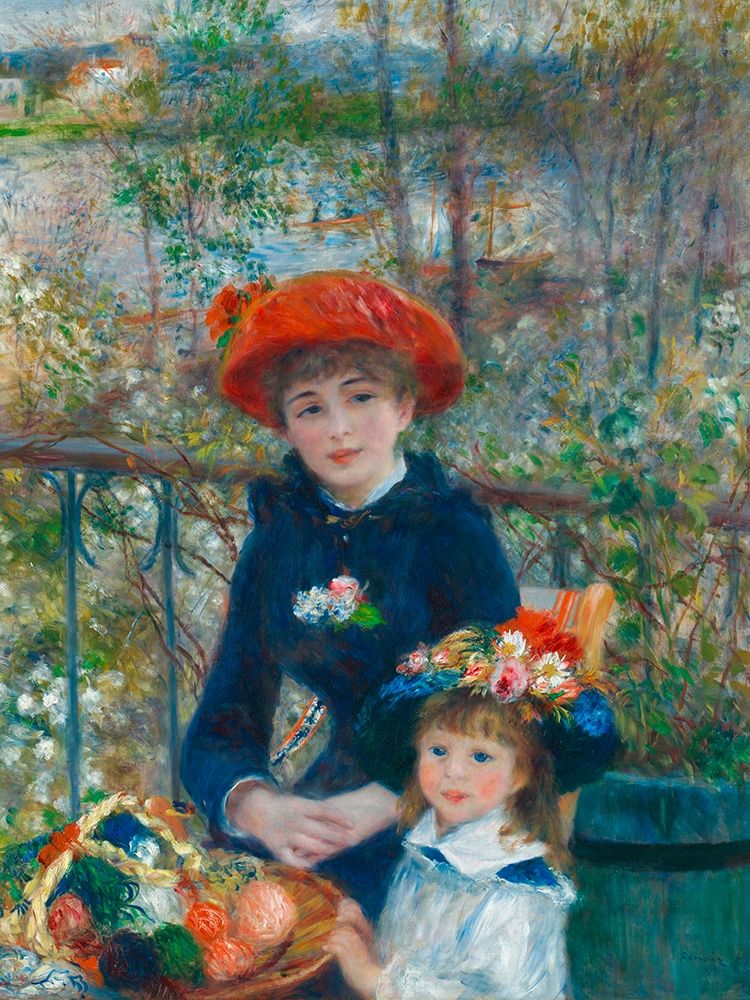 Two Sisters (On the Terrace) art print by Pierre-Auguste Renoir for $57.95 CAD